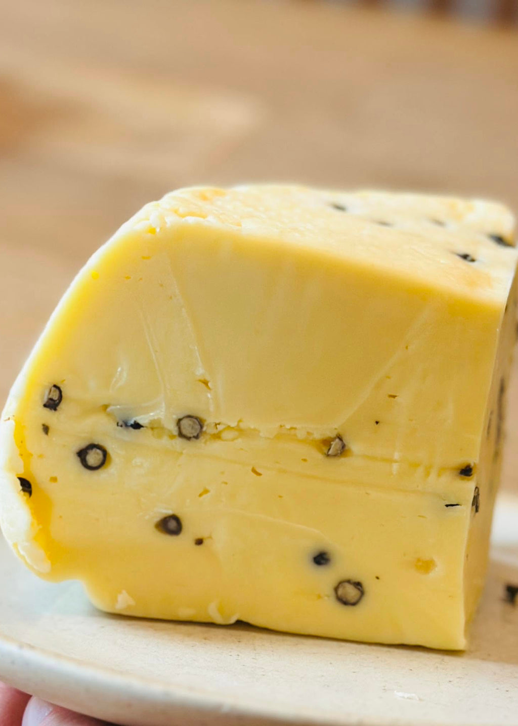 Schnittkäse aus Schafmilch Gouda-Art - Grüner Pfeffer 139g
