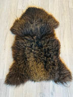 Schaffell vom Krainer Steinschaf, schwarz, 64 x 98 cm