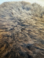 Schaffell vom Krainer Steinschaf, schwarz, 64 x 98 cm