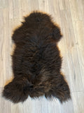 Schaffell vom Krainer Steinschaf, schwarz, 65 x 115