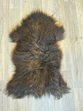 Schaffell vom Krainer Steinschaf, schwarz, 62 x 102