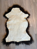 Schaffell vom Krainer Steinschaf, schwarz, 62 x 102