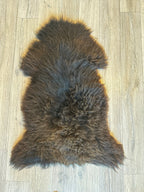 Schaffell vom Krainer Steinschaf, schwarz, 60 x 98 cm