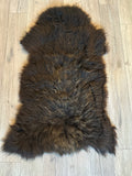 Schaffell vom Krainer Steinschaf, schwarz, 64 x 112